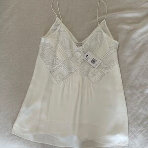 Lafayette 148 New York White Lace Camisole